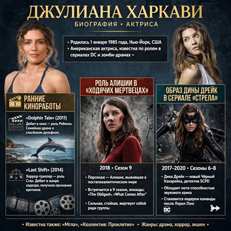 Биография Джулианы Харкави: главные роли и путь в кино