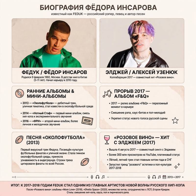 Биография Feduk: от «Околофутбола» до «Розового вина»