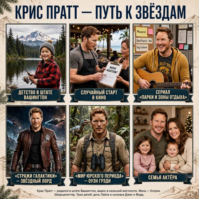 Биография Криса Пратта: от жизни на Гавайях до «Стражей Галактики»