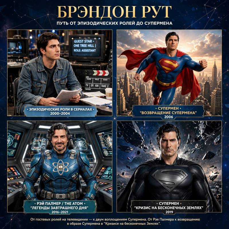 Брэндон Рут: от первых ролей до Супермена и «Легенд завтрашнего дня»