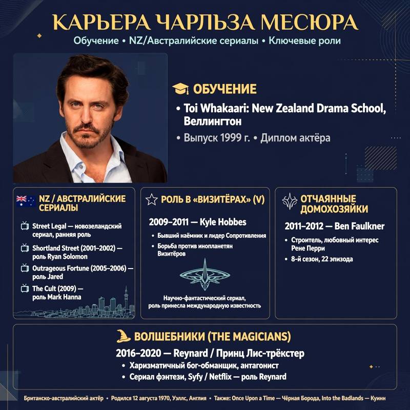 Чарльз Месюр: от новозеландского телевидения к «Отчаянным домохозяйкам» и «Визитёрам»