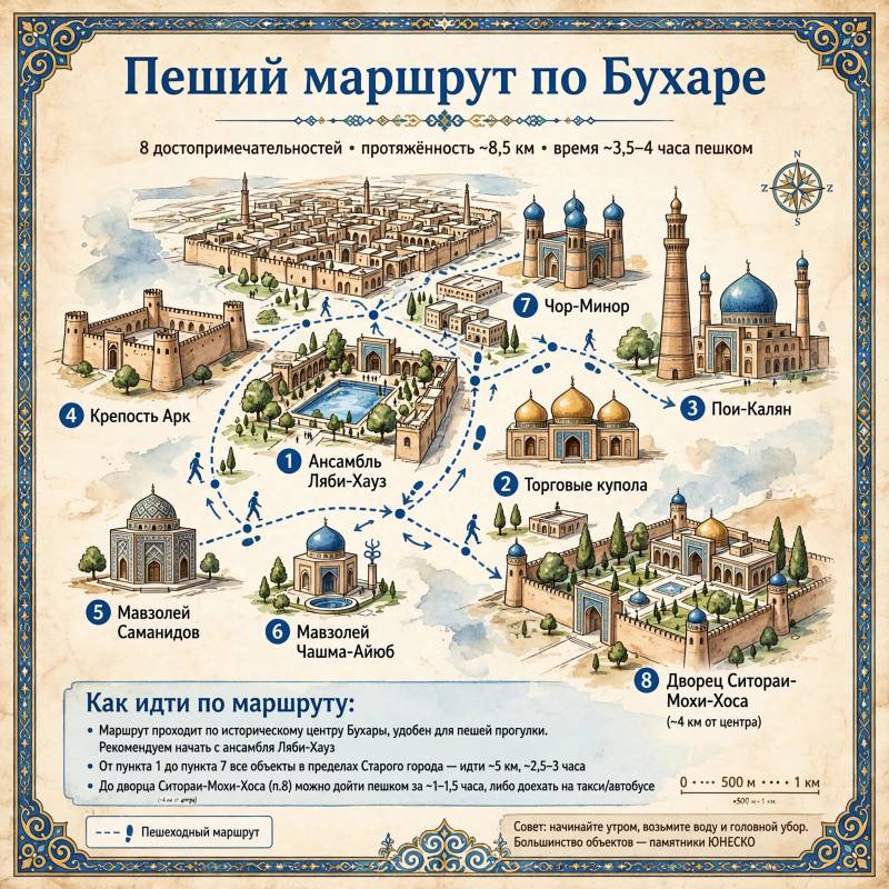 Что посмотреть в Бухаре: маршрут по старому городу и главные достопримечательности