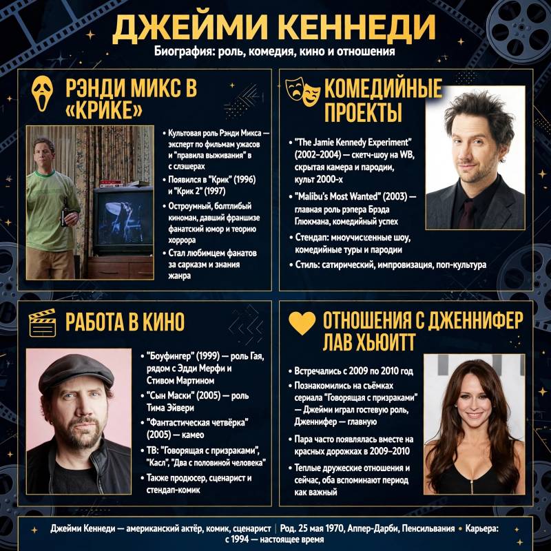 Джейми Кеннеди: биография, личная жизнь и путь к славе
