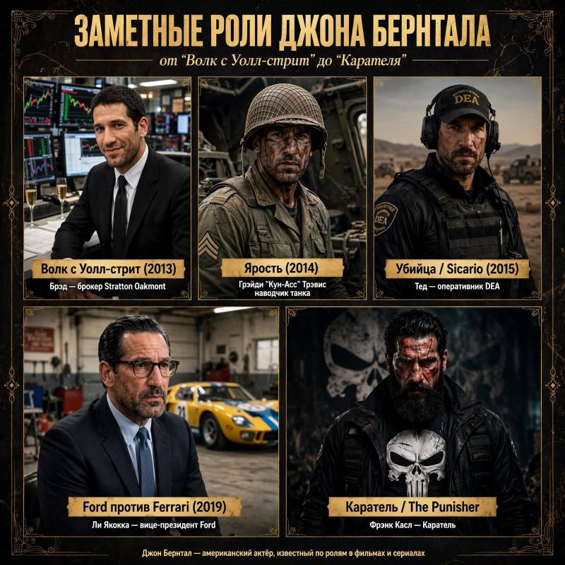 Джон Бернтал в кино: заметные роли и достижения