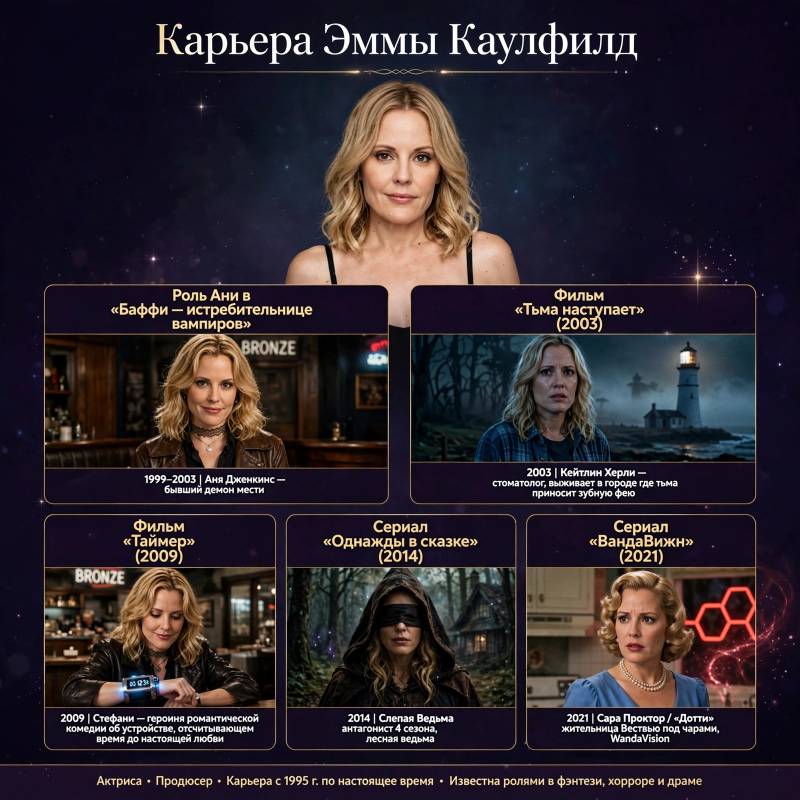 Эмма Каулфилд: от «Беверли-Хиллз, 90210» до «ВандаВижн»