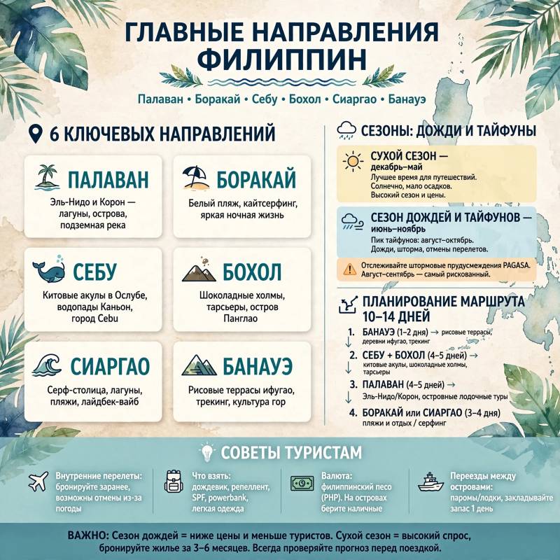 Филиппины: главные места, лучший сезон и советы туристам