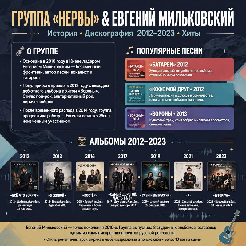 Группа «Нервы»: популярные песни, карьера и интересные факты