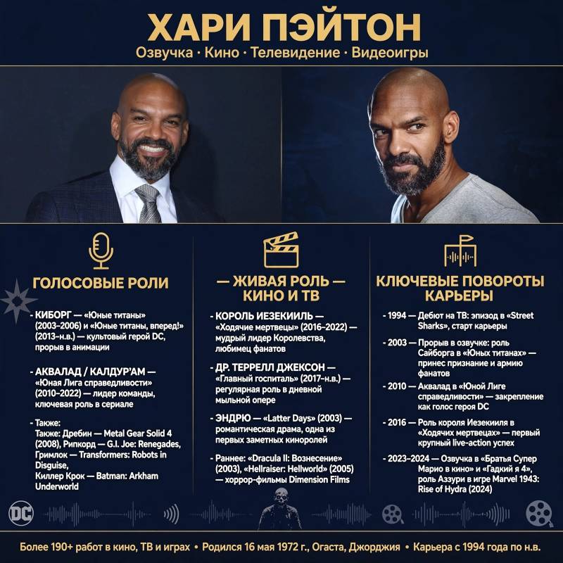 Хари Пэйтон: фильмы, голос Киборга и роль, изменившая карьеру