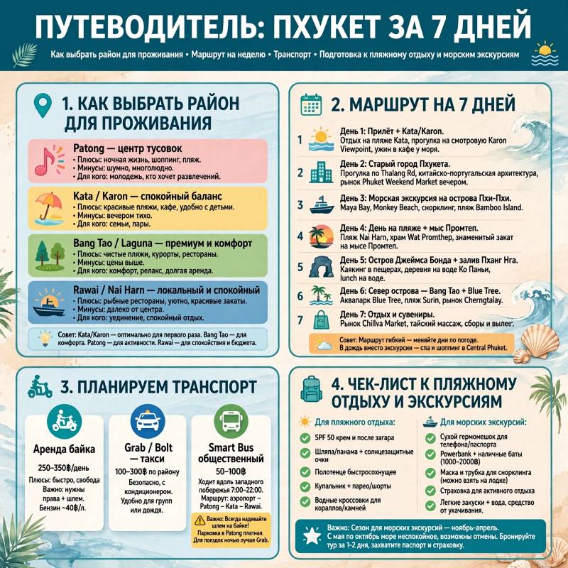 Как организовать путешествие на Пхукет: маршрут и полезные детали