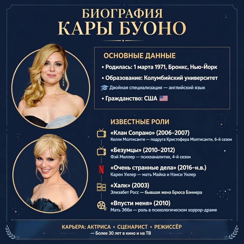 Кара Буоно: биография, главные роли и путь в кино