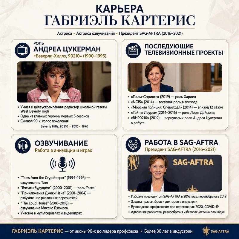 Карьера Габриэль Картерис: от первых ролей до известных проектов
