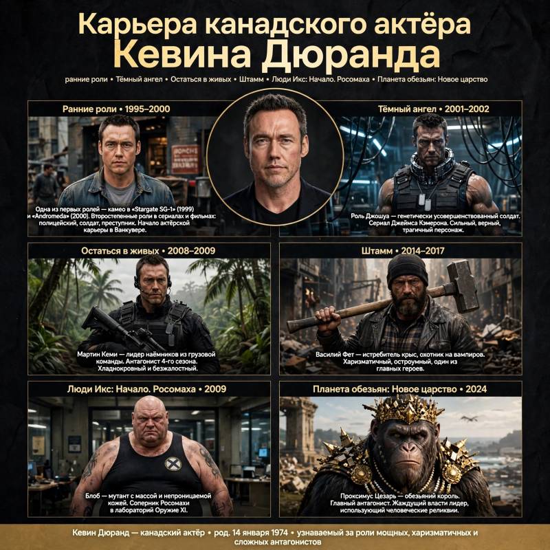 Карьера Кевина Дюранда: от первых ролей до известных проектов