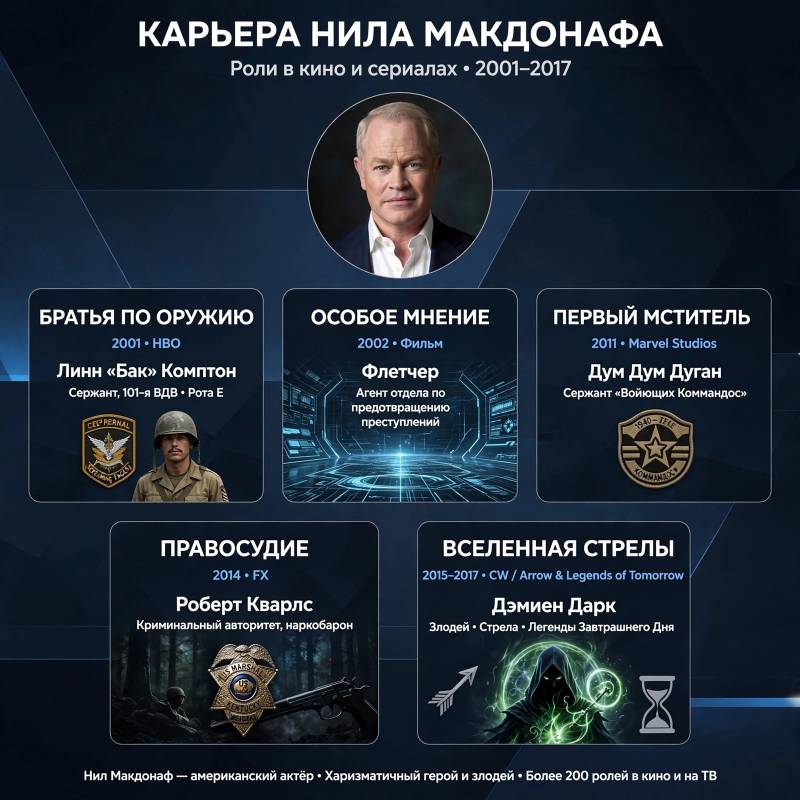 Карьера Нила Макдонафа: от первых ролей до известных проектов