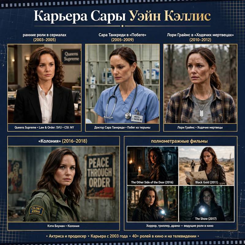 Карьера Сары Уэйн Кэллис: от «Побега» до «Колонии»