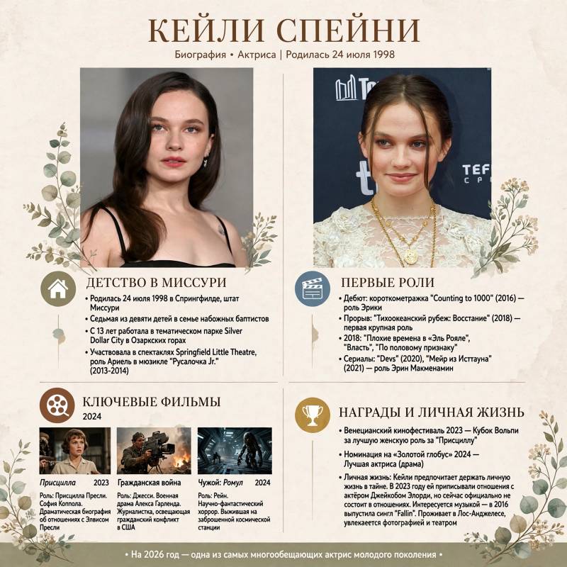 Кейли Спейни: биография, личная жизнь и путь к главным ролям