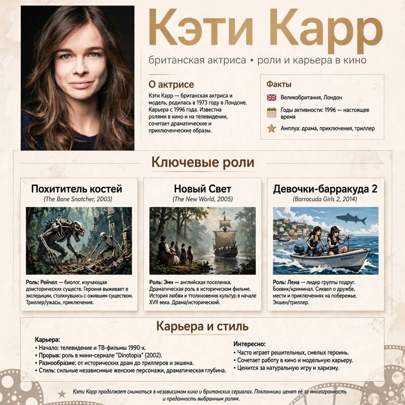 Кэти Карр в кино: заметные роли и достижения