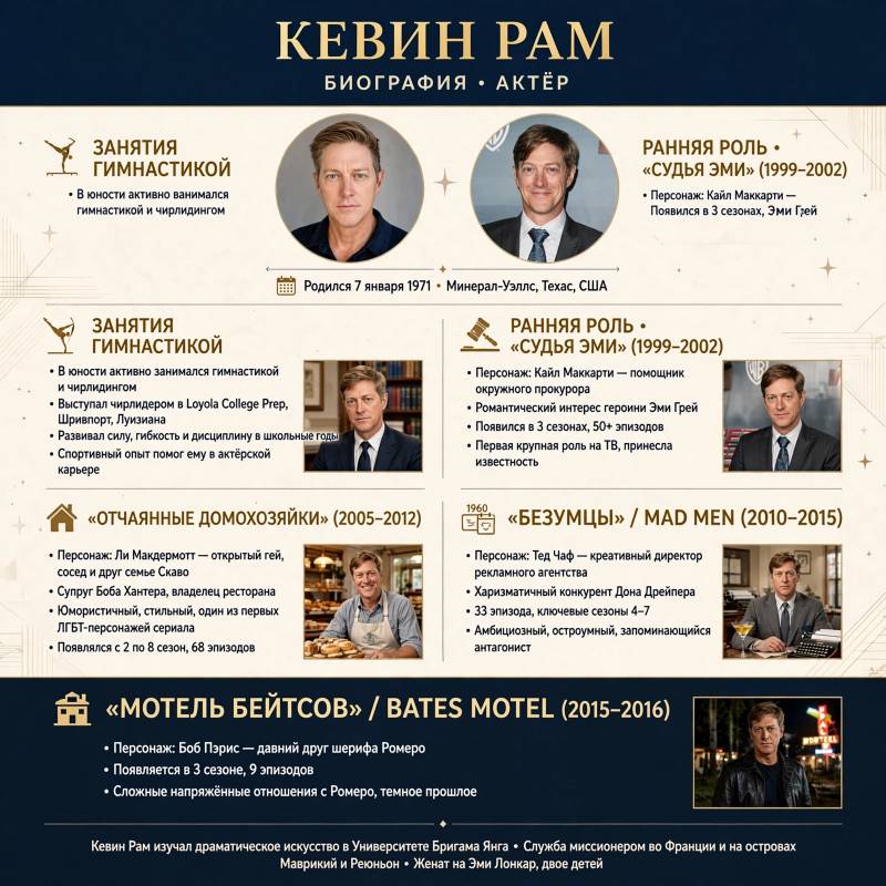 Кевин Рам: биография, главные роли и путь в кино