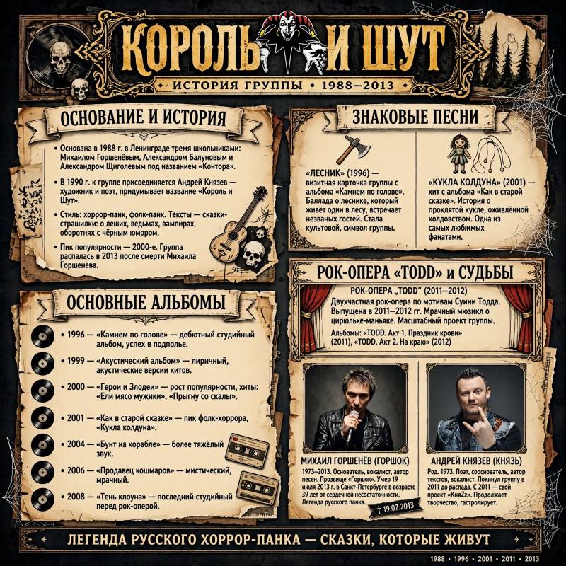 «Король и Шут»: песни, карьера и история группы