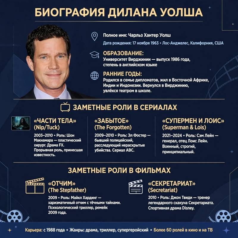Кто такой Дилан Уолш: биография и лучшие роли актёра