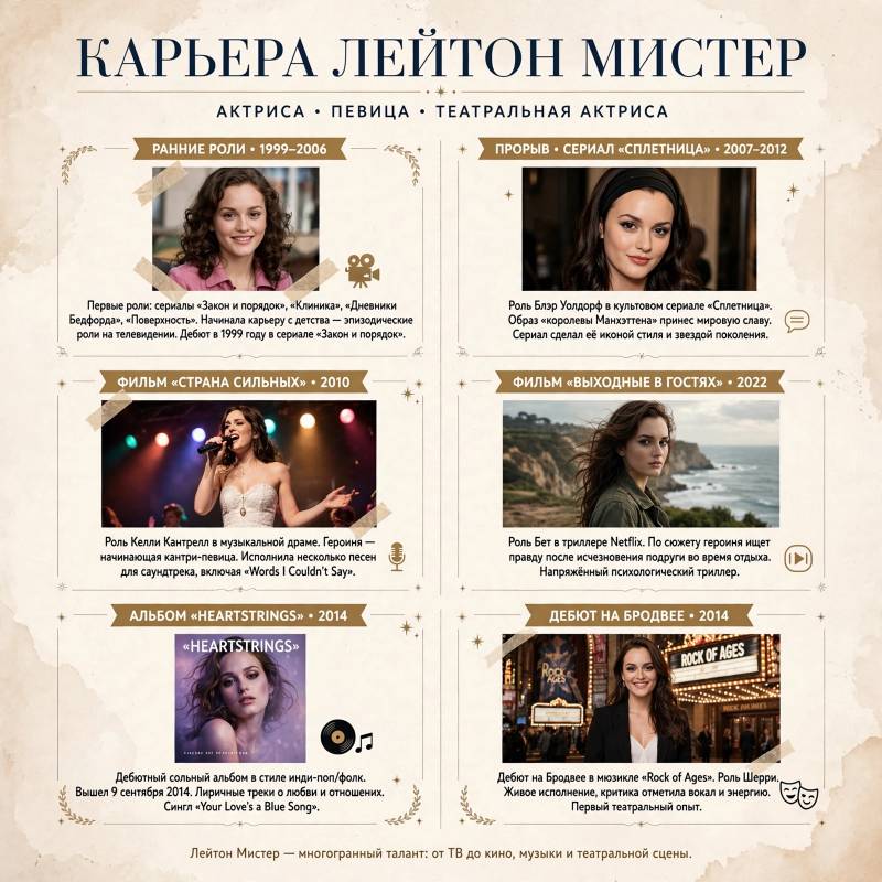 Лейтон Мистер: как «Сплетница» изменила её карьеру и что было дальше