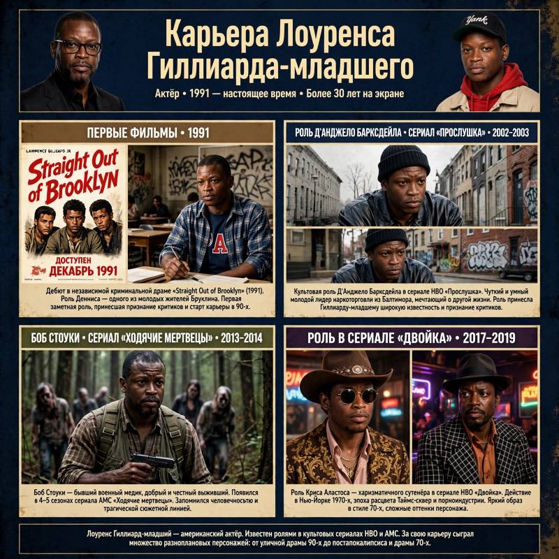 Лоуренс Гиллиард-младший: от «Угрозы обществу» до «Прослушки» и «Ходячих мертвецов»