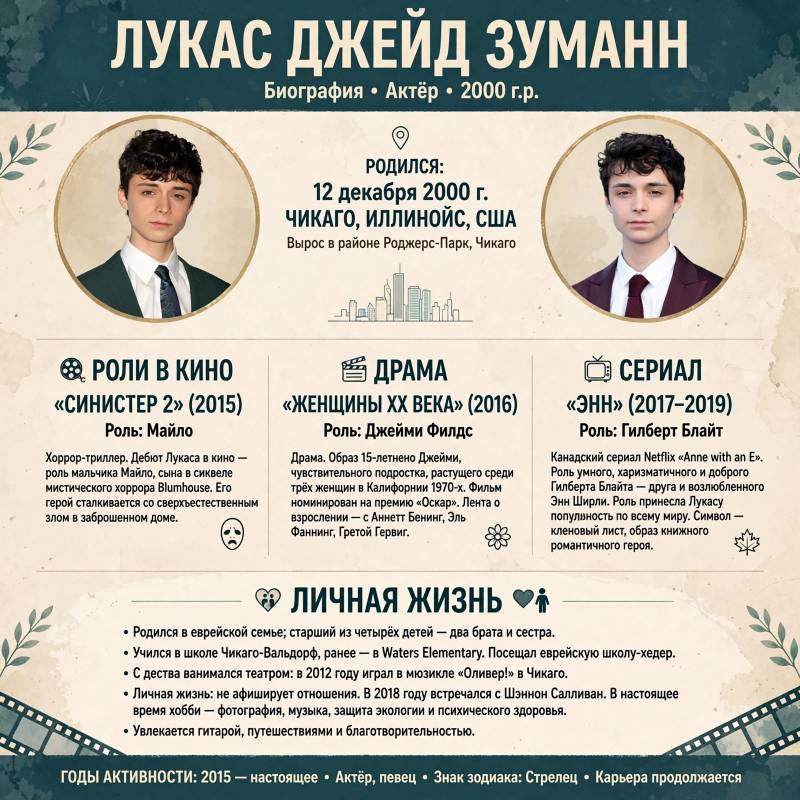 Лукас Джейд Зуманн: биография, личная жизнь и путь к известности