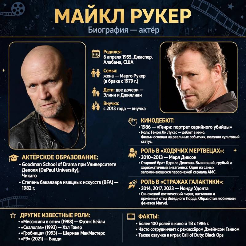 Майкл Рукер: биография, личная жизнь и путь к известности