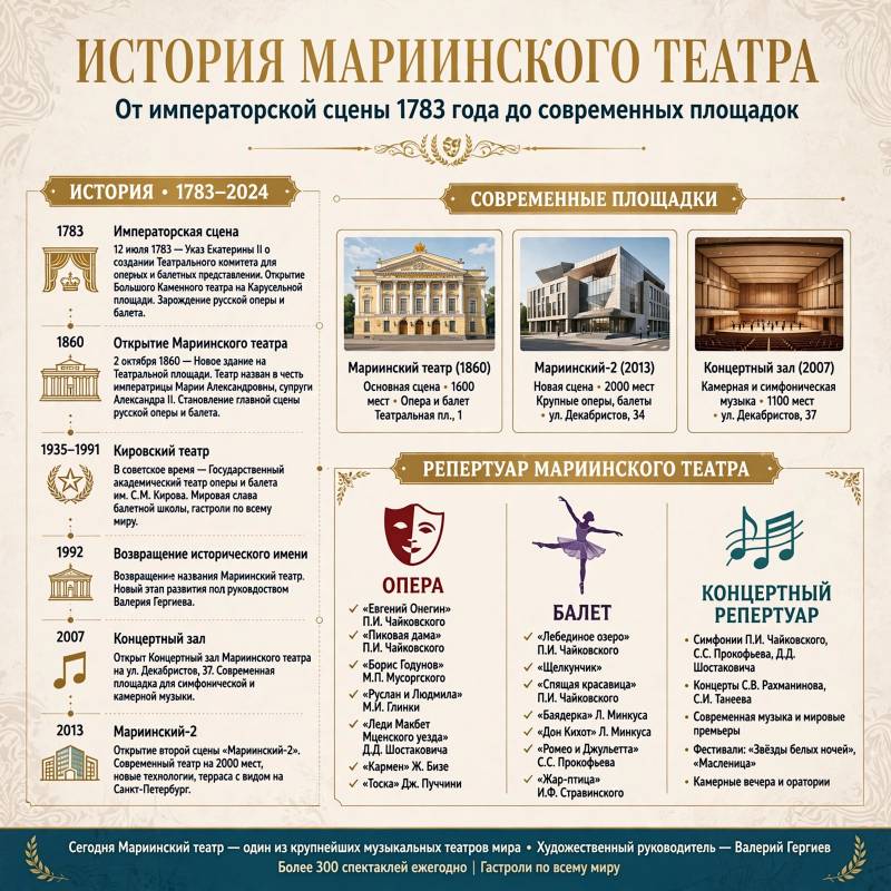 Мариинский театр: история сцены и особенности репертуара