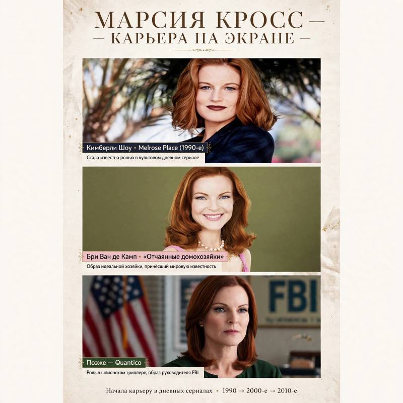 Марсия Кросс: путь от мыльных опер к «Отчаянным домохозяйкам»