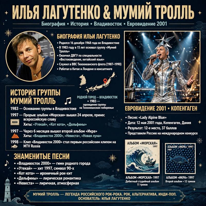 Мумий Тролль: биография Ильи Лагутенко, песни и достижения группы