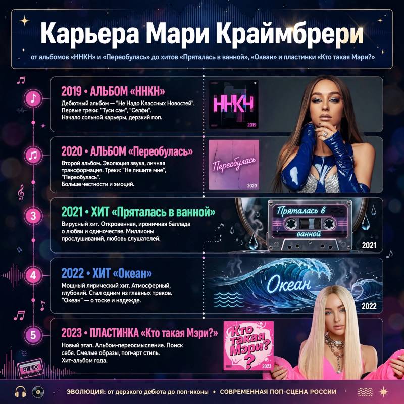 Музыкальная карьера Мари Краймбрери: известные треки и важные этапы