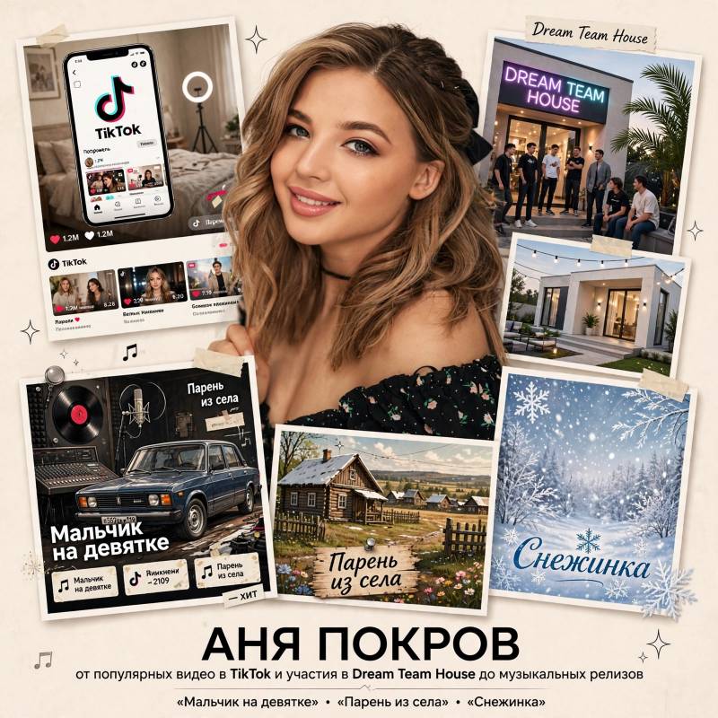 Музыкальная карьера Ани Покров: от TikTok до «Мальчика на девятке»