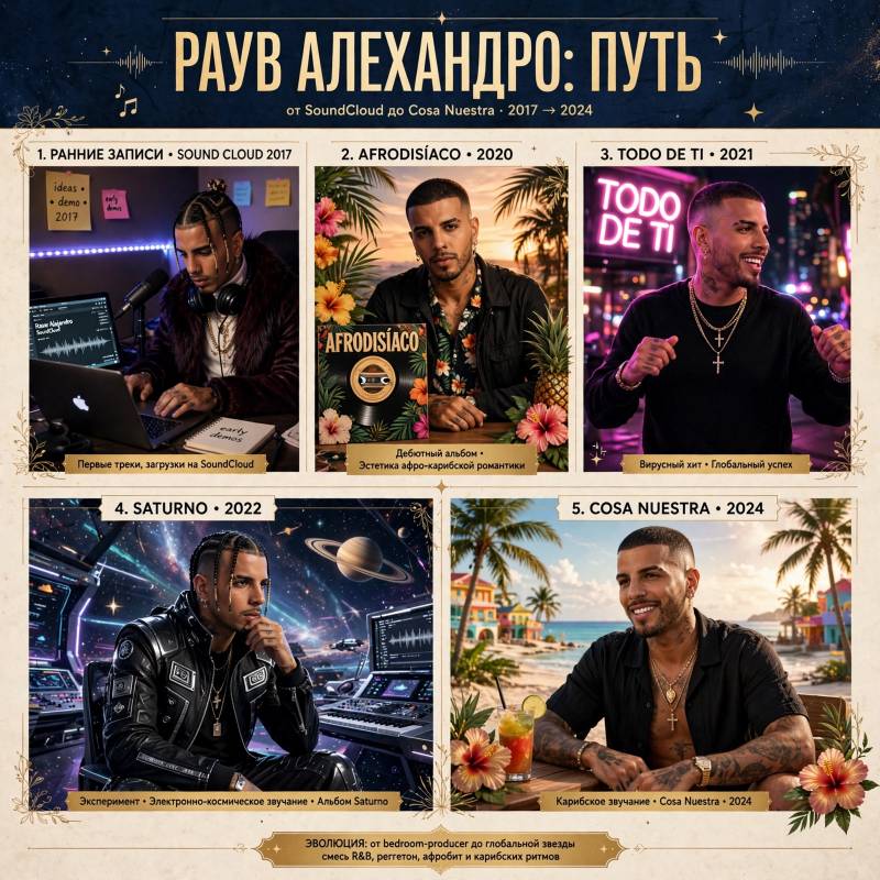 Музыкальная карьера Рау́ва Алехандро: от SoundCloud до Cosa Nuestra