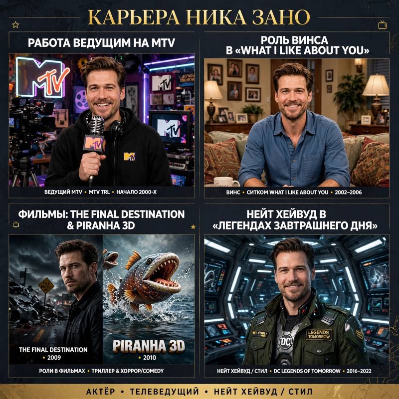 Ник Зано: от ведущего MTV до героя «Легенд завтрашнего дня»