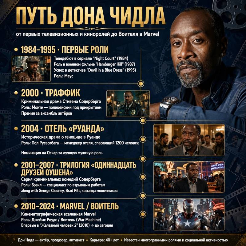 От неизвестности до Голливуда: путь Дона Чидла