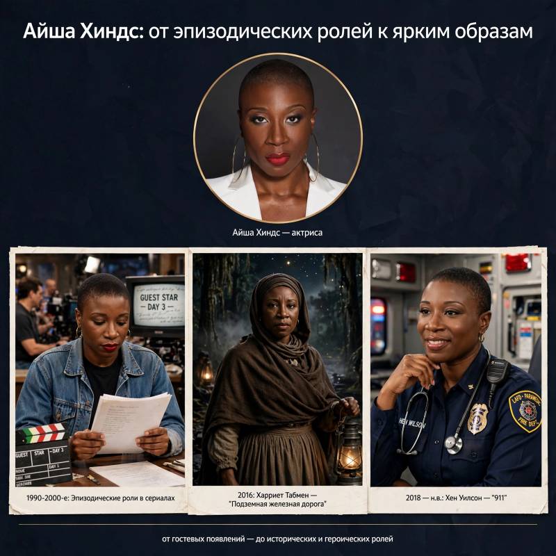 От неизвестности до Голливуда: как Айша Хиндс выстроила карьеру без громкого старта