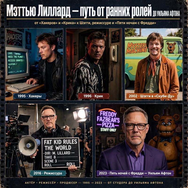 От ранних ролей до Голливуда: путь Мэттью Лилларда