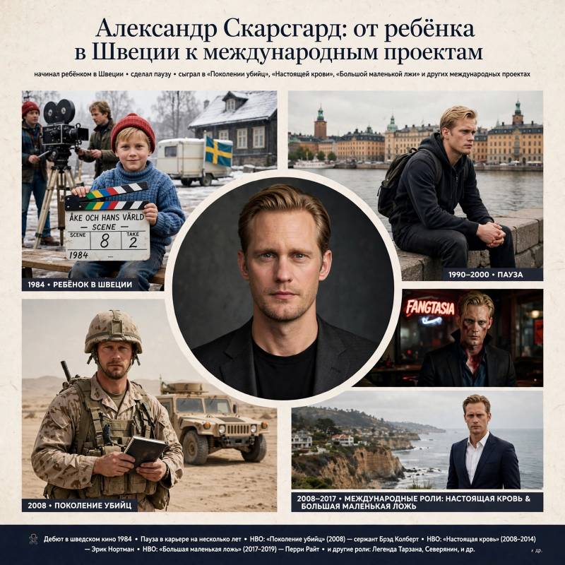От шведского кино к Голливуду: путь Александра Скарсгарда