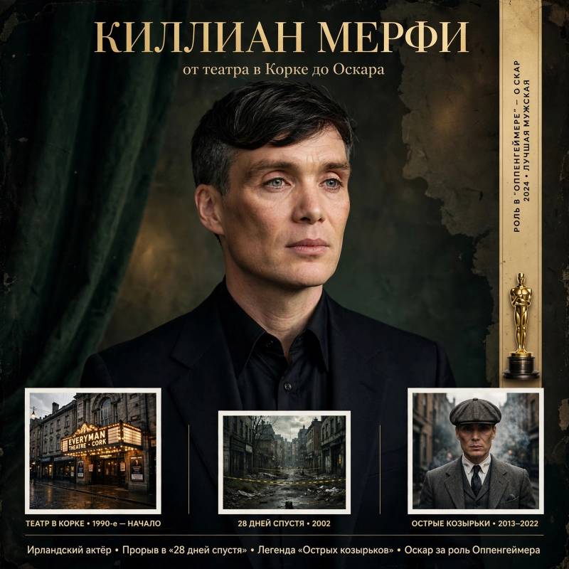 От театра в Корке до «Оскара»: путь Киллиана Мерфи