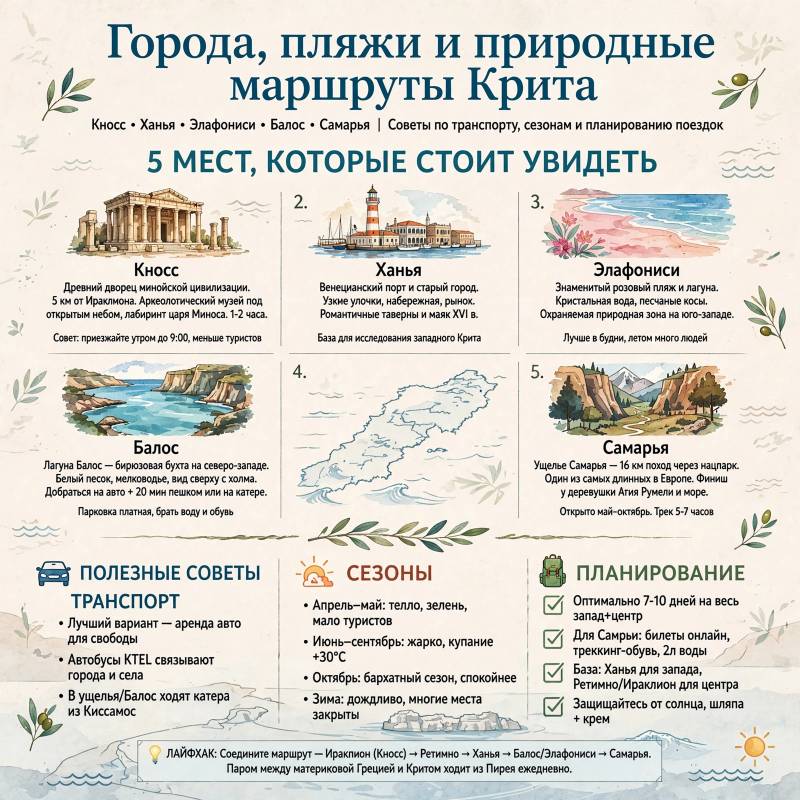 Отдых на Крите: интересные места и советы для поездки