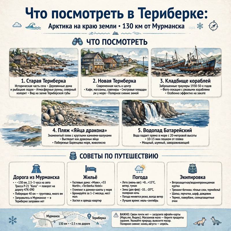 Отдых в Териберке: что посмотреть и как подготовиться к поездке