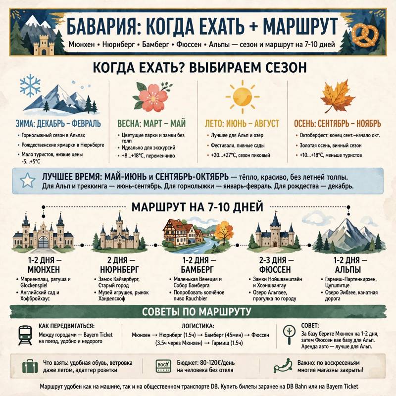 Поездка в Баварию: когда ехать и как построить маршрут