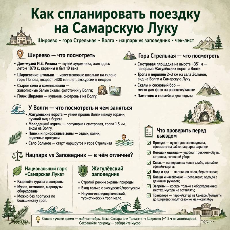 Путеводитель по Жигулям: как спланировать поездку и что увидеть