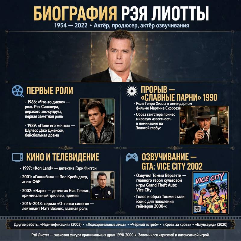 Рэй Лиотта: как роль в «Славных парнях» сделала его звездой мирового кино