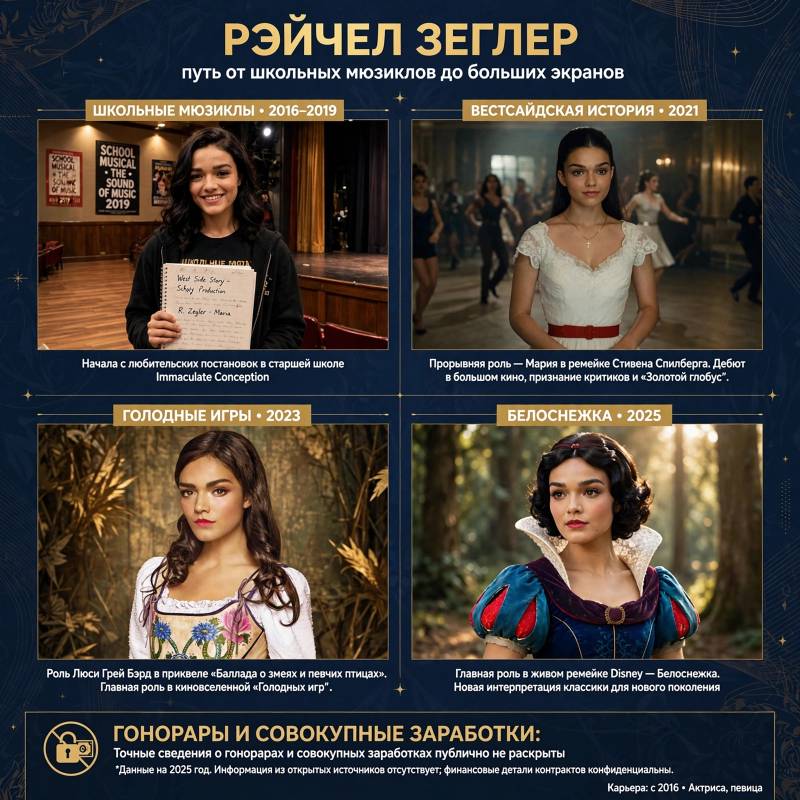 Рэйчел Зеглер: путь от школьных мюзиклов к главным ролям и что известно о её заработках