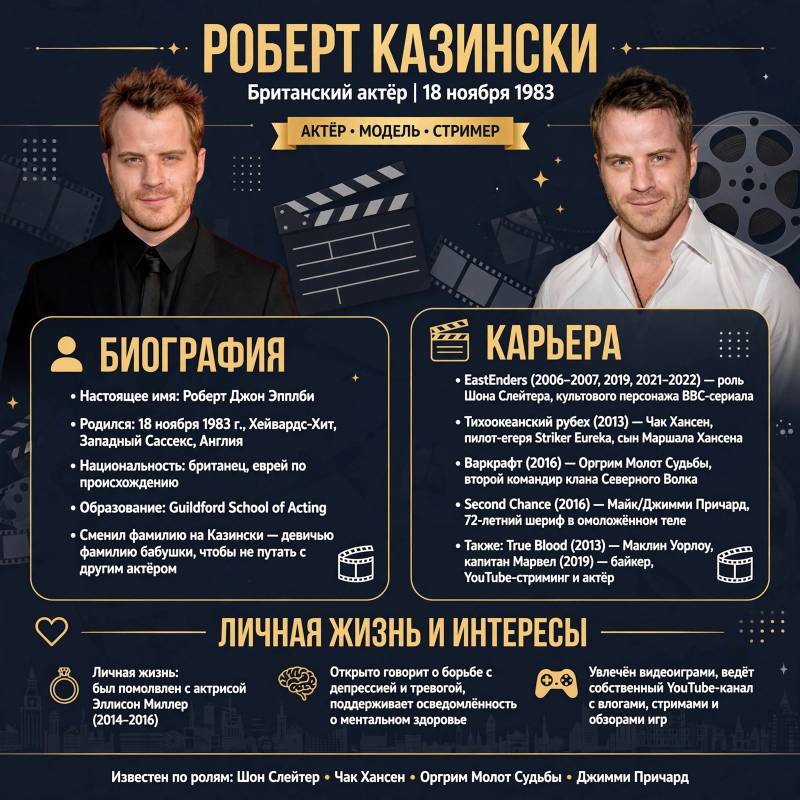 Роберт Казински: фильмы, личная жизнь и ключевые этапы карьеры