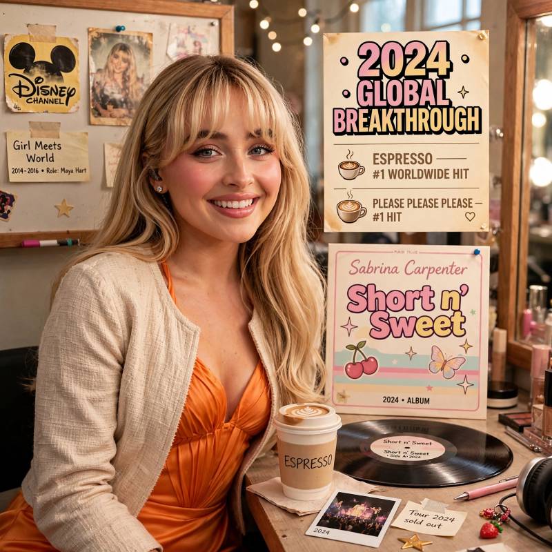 Сабрина Карпентер: путь от Disney до мировых чартов