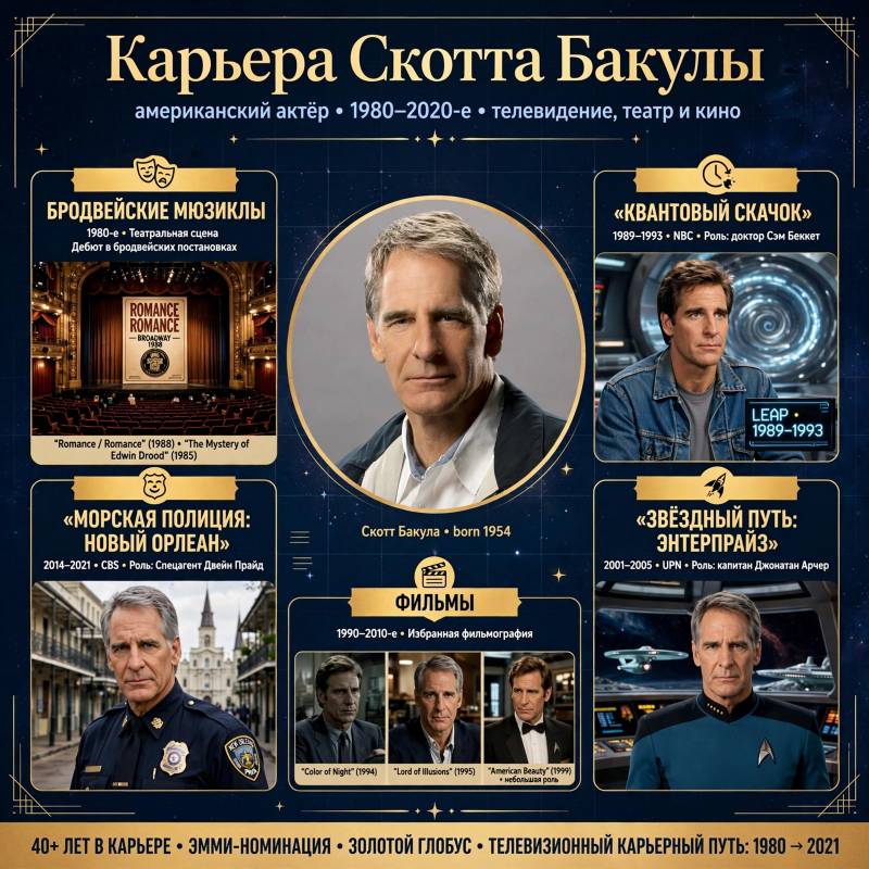 Скотт Бакула: от бродвейских мюзиклов до капитана «Энтерпрайза»