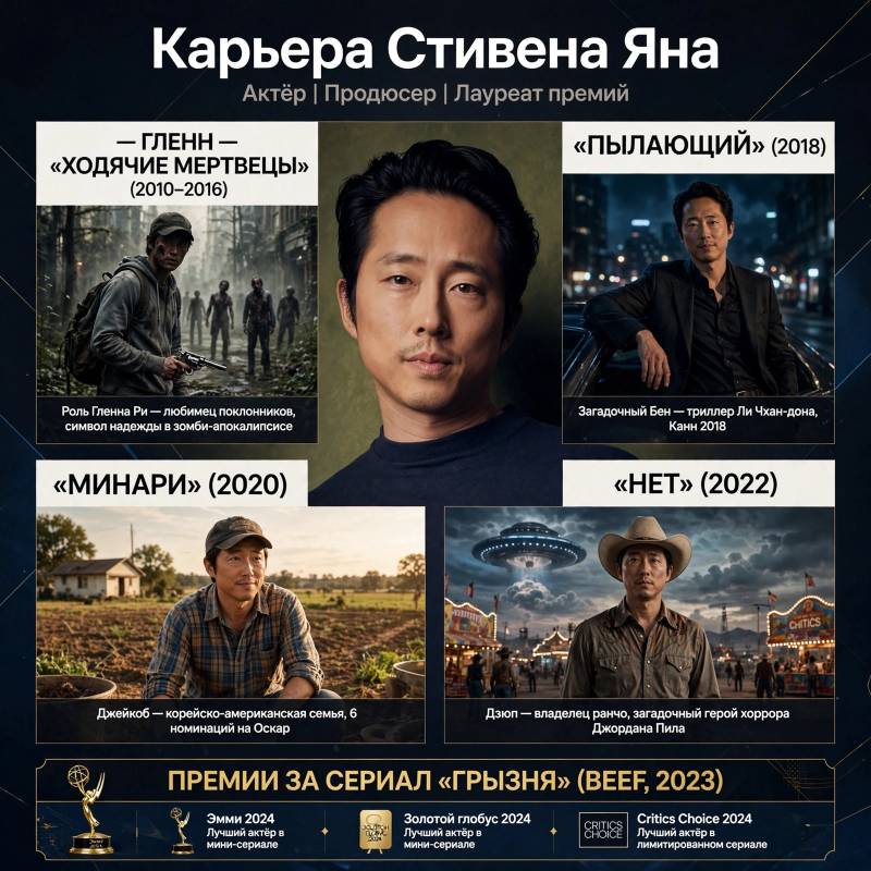 Стивен Ян: от «Ходячих мертвецов» до «Минари» и «Грызни»