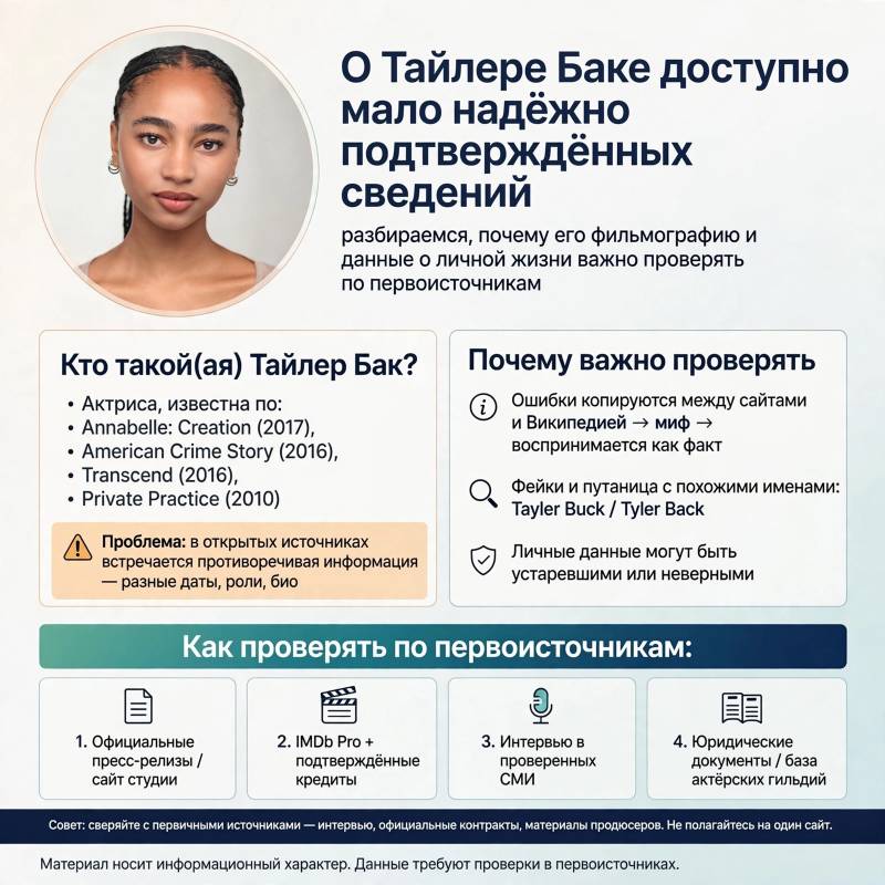 Тайлер Бак: фильмы, личная жизнь и ключевые этапы карьеры